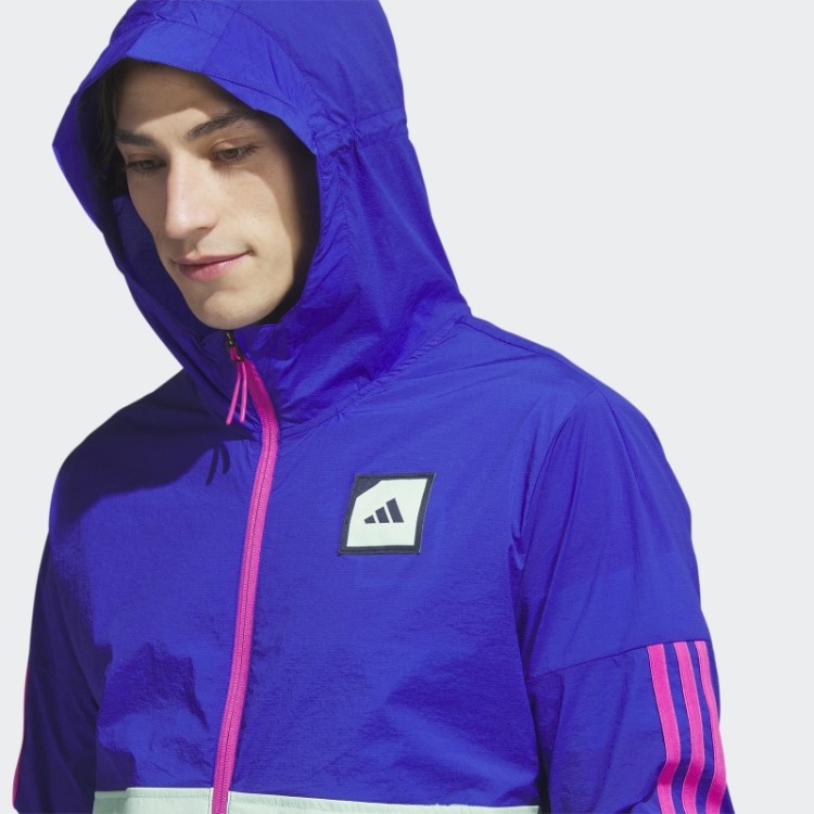 Jaqueta Masculina Adicross X Energy De Uma Camada Azul