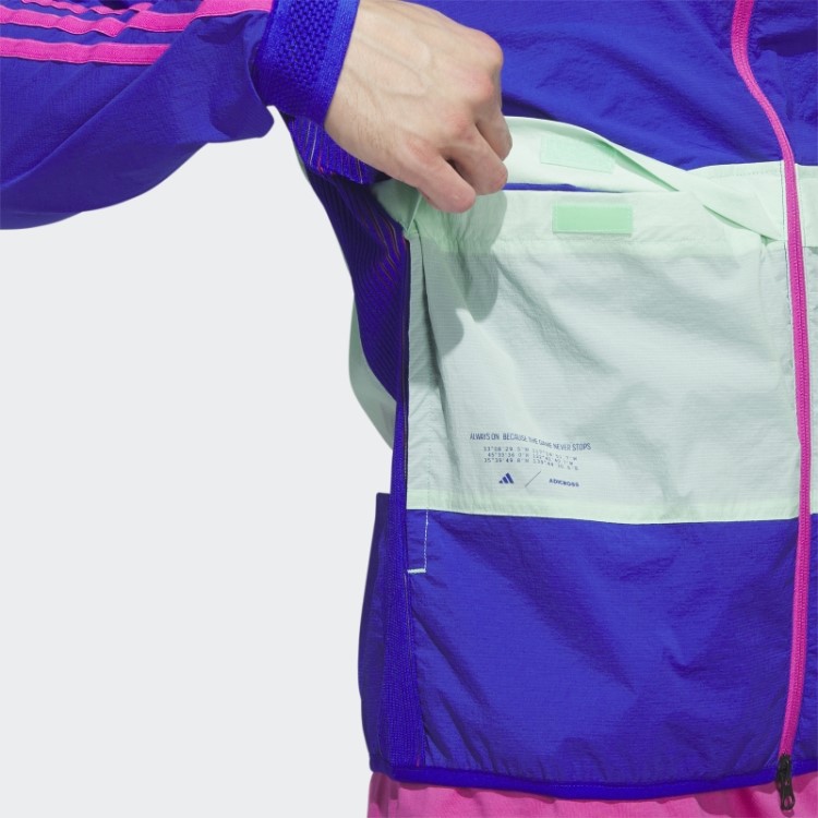 Jaqueta Masculina Adicross X Energy De Uma Camada Azul