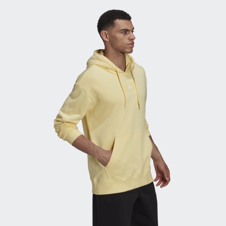 Essentials FeelVivid Moletom De Lã De Algodão Ombros Caídos Amarelo Adidas