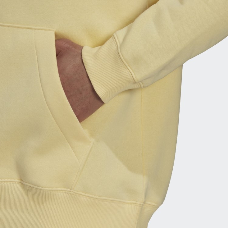 Essentials FeelVivid Moletom De Lã De Algodão Ombros Caídos Amarelo Adidas