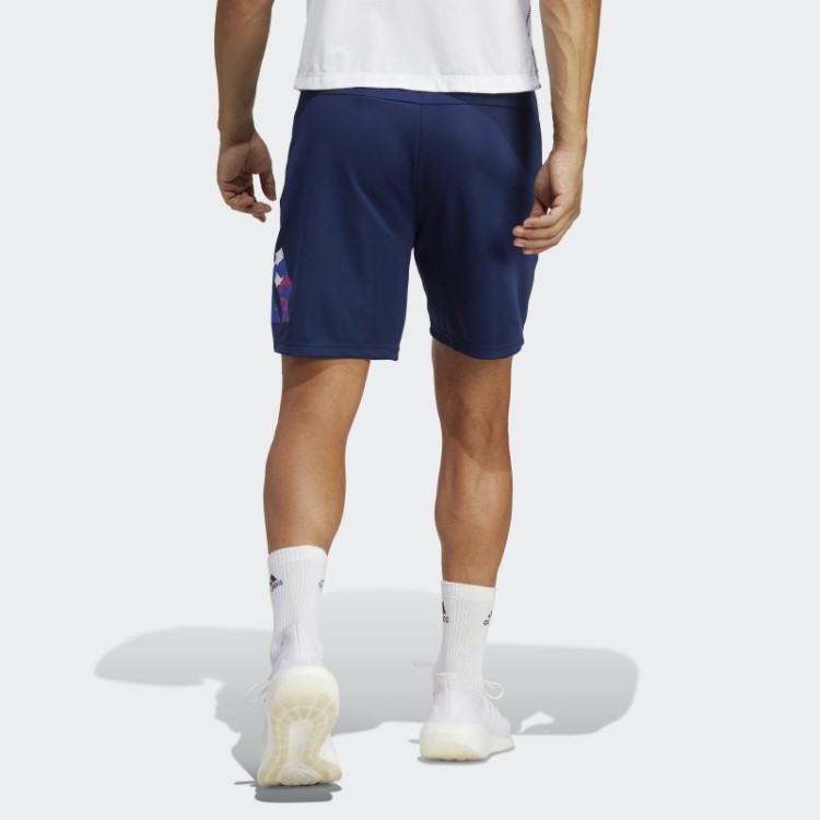 Calção De Treino Sazonal Azul Escuro Essencial Adidas