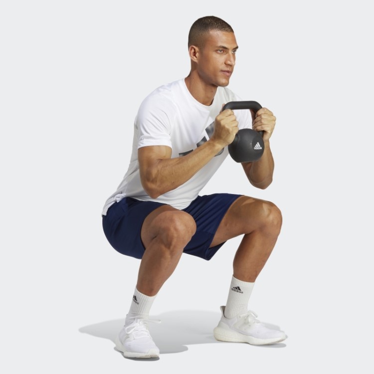 Calção De Treino Sazonal Azul Escuro Essencial Adidas