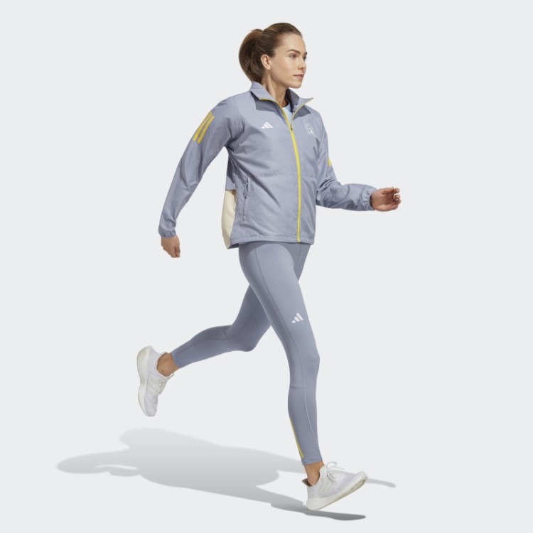 Jaqueta De Corrida Para Celebração Da Maratona De Boston 2023 Adidas Violeta Prateada