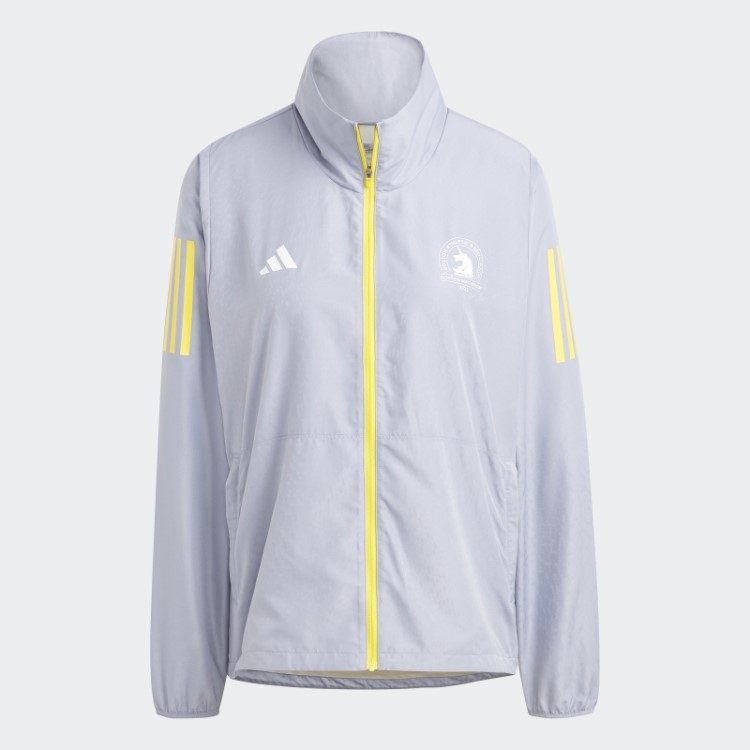 Jaqueta De Corrida Para Celebração Da Maratona De Boston 2023 Adidas Violeta Prateada