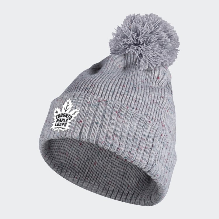 Adidas Leafs Gorro Pompom Com Punho Cinza