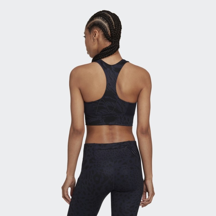 Sutiã De Corrida Com Estampa De Suporte Médio Adidas Ink