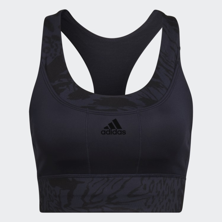 Sutiã De Corrida Com Estampa De Suporte Médio Adidas Ink