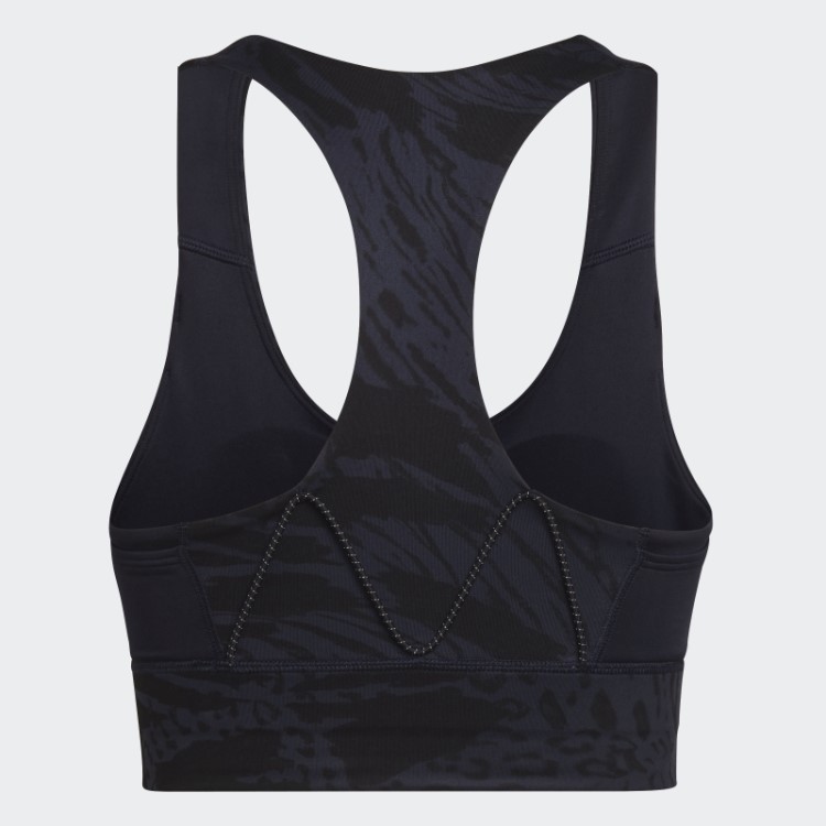 Sutiã De Corrida Com Estampa De Suporte Médio Adidas Ink