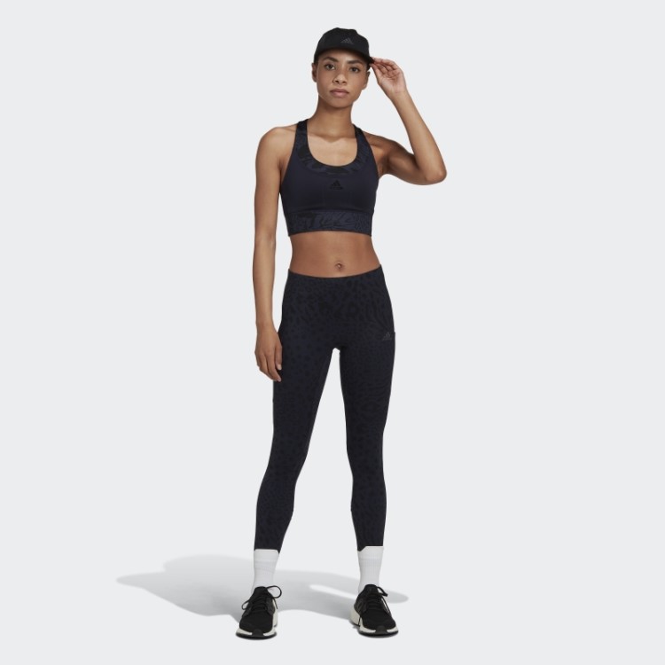 Sutiã De Corrida Com Estampa De Suporte Médio Adidas Ink