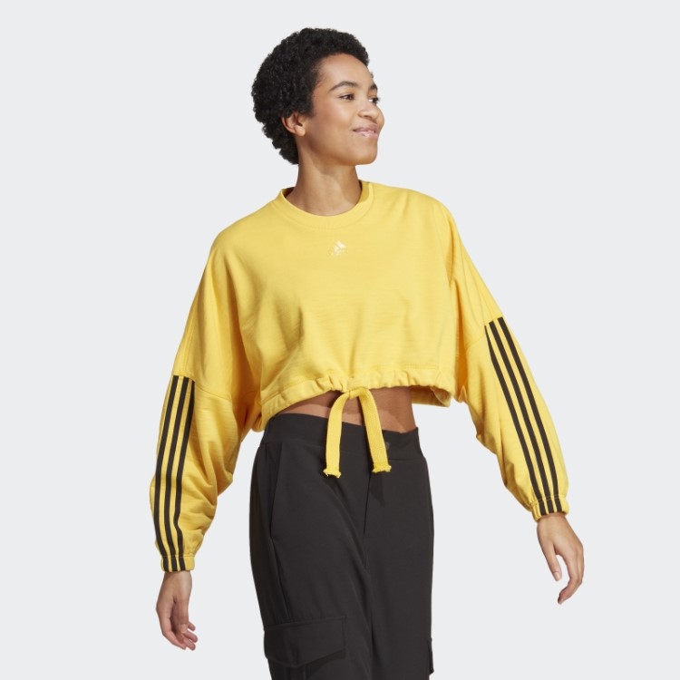 Moletom Dance Crop Versátil Adidas Gold
