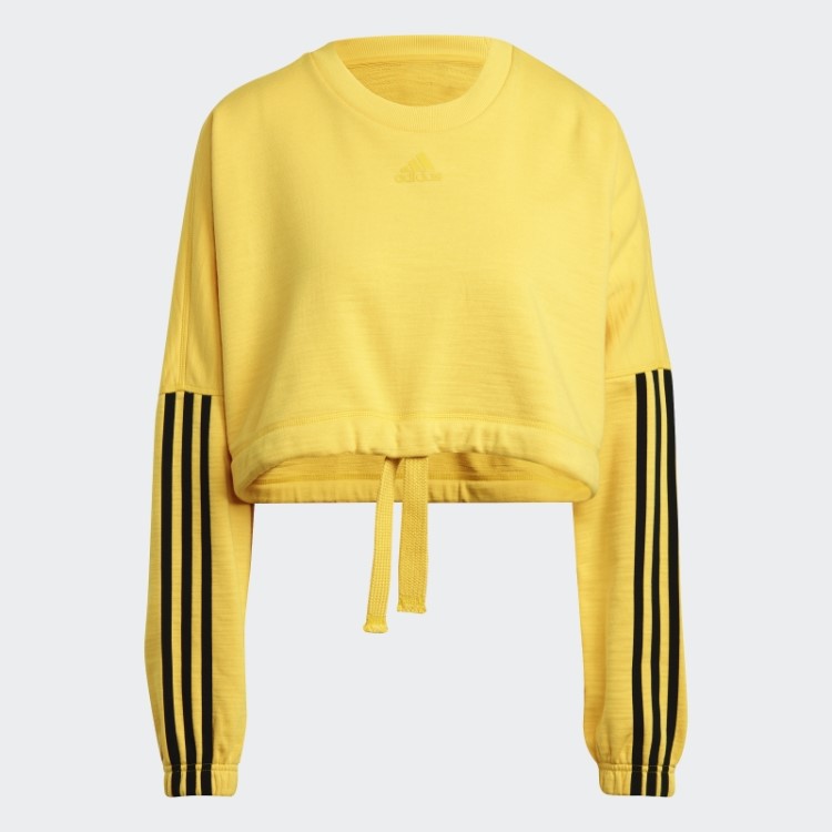 Moletom Dance Crop Versátil Adidas Gold