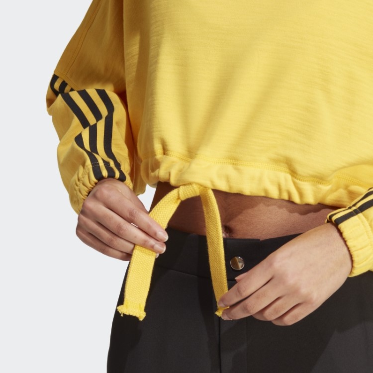 Moletom Dance Crop Versátil Adidas Gold