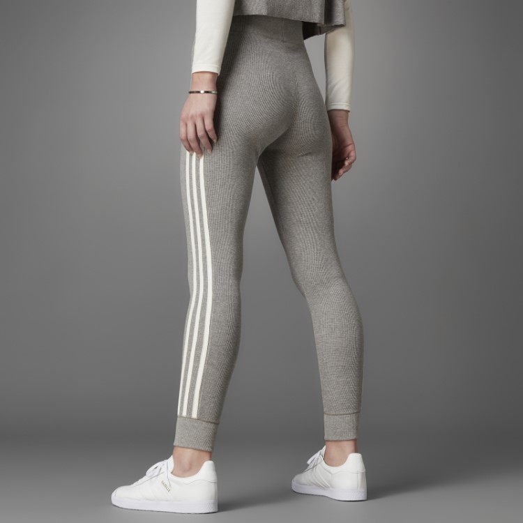 Core Heather Adidas Blue Version Meia-calça Waffle Cintura Alta
