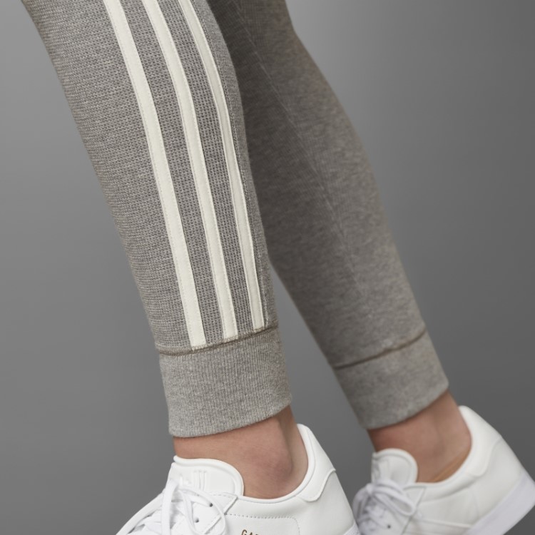 Versão Azul Meia-calça Waffle Cintura Alta Core Heather Adidas