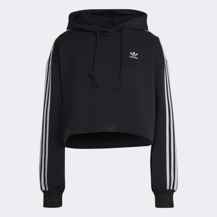 Moletom Preto Adicolor Classics Crop Adidas