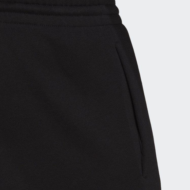 Calça De Moletom Preta Adidas Essentials Feelvivid De Lã De Algodão Com Perna Reta