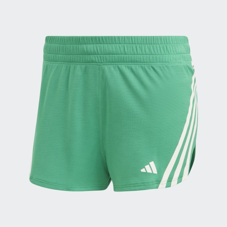 Adidas Run Icons 3 Listras Shorts De Corrida De Baixo Carbono Verde