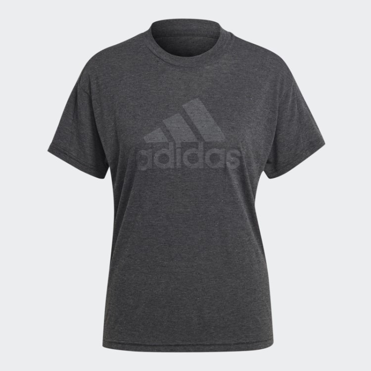 Camiseta Preta Melange Hot Adidas Future Icons Winners 3.0
