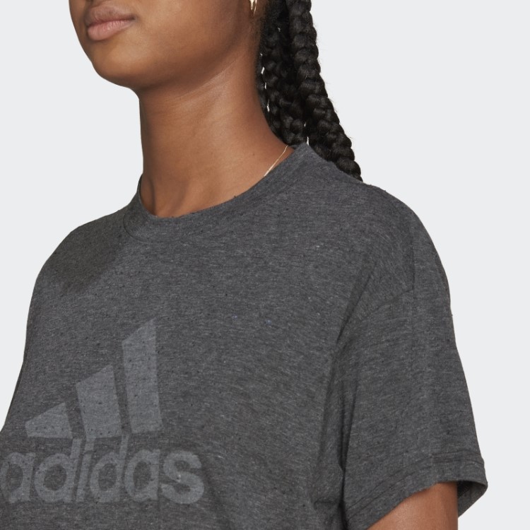 Camiseta Preta Melange Hot Adidas Future Icons Winners 3.0