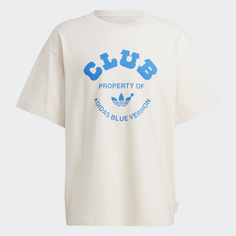 Adidas Azul Versão Clube T-shirt De Alumínio