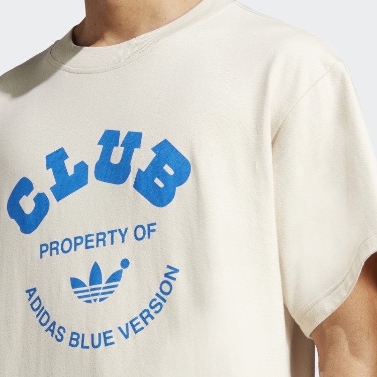 Adidas Azul Versão Clube T-shirt De Alumínio