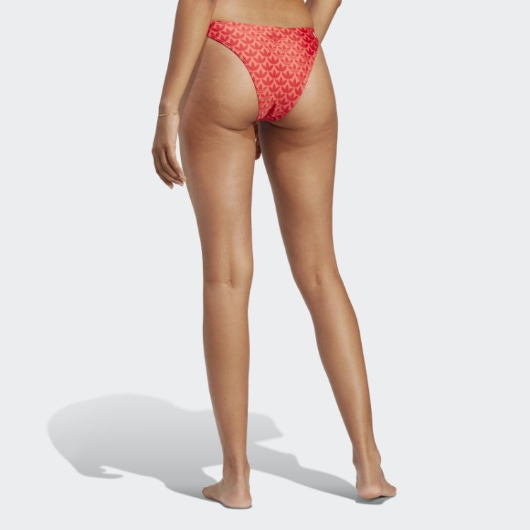 Cueca De Biquíni Monograma Original Adidas Escarlate