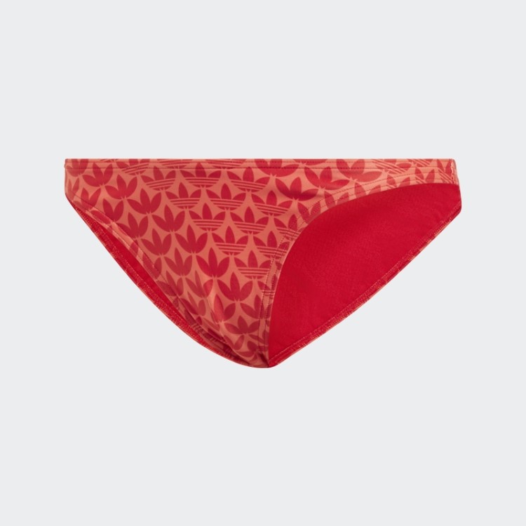 Cueca De Biquíni Monograma Original Adidas Escarlate
