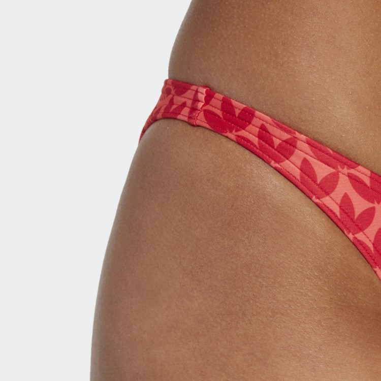 Cueca De Biquíni Monograma Original Adidas Escarlate