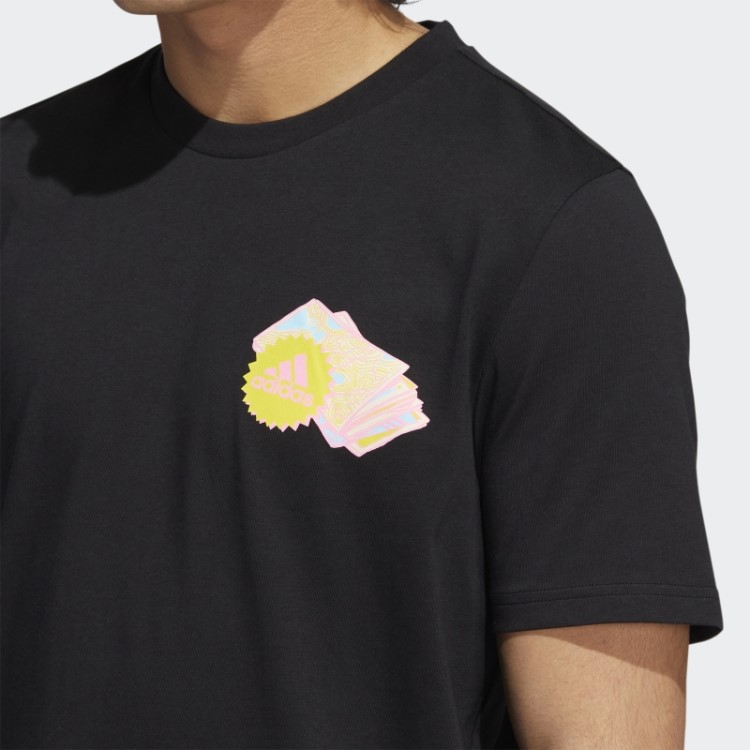 Pack The Essentials Camiseta Estampada Preta Adidas