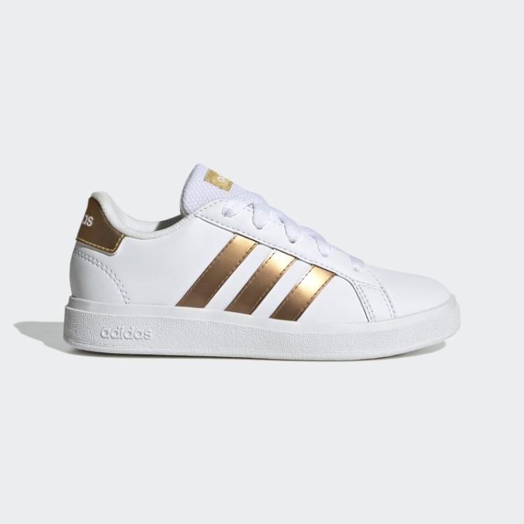 Grand Court Sapato De Renda Sustentável Adidas Branco