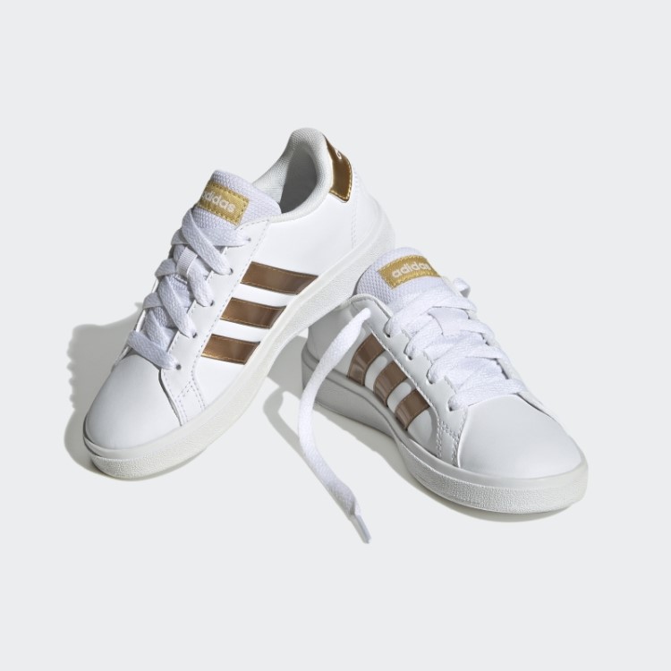 Grand Court Sapato De Renda Sustentável Adidas Branco