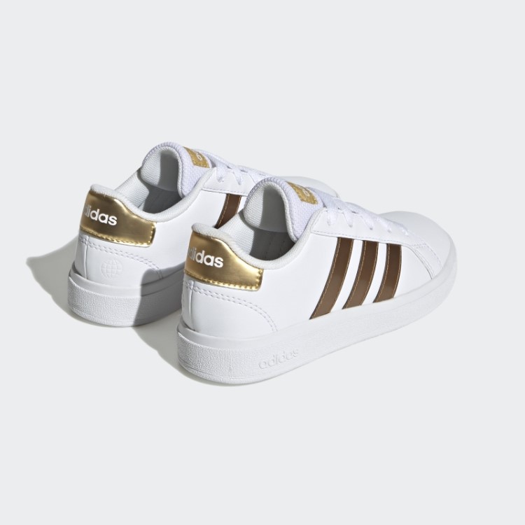 Grand Court Sapato De Renda Sustentável Adidas Branco