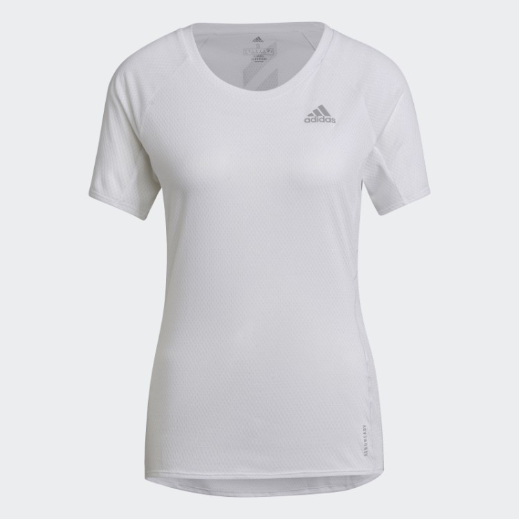 Camiseta Branca Adidas Possui A Corrida