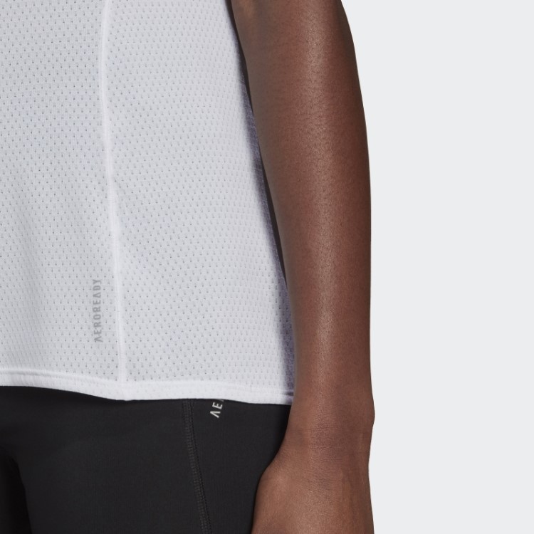 Camiseta Branca Adidas Possui A Corrida