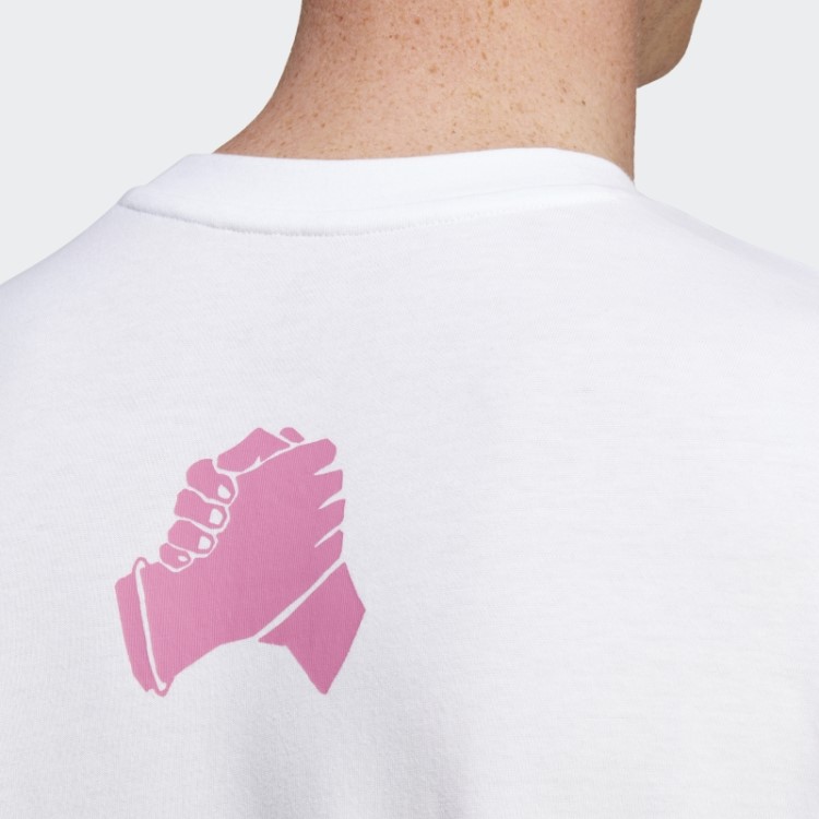 Camiseta Estampada Branca Adidas Hot