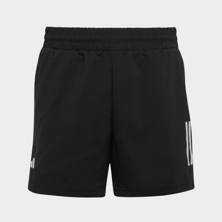 Bermuda De Tênis Preta Adidas Club Com As Três Listras