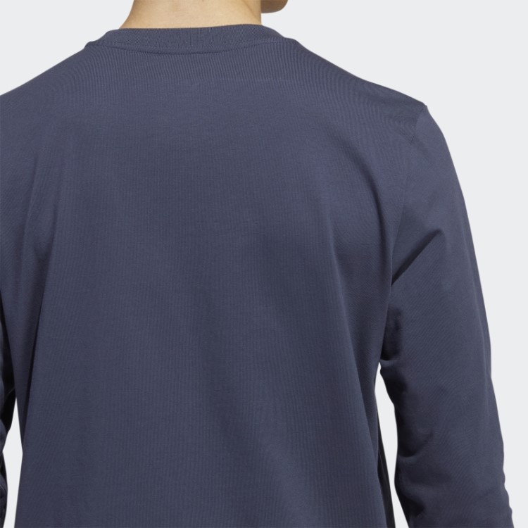 Camiseta Adidas Navy Skateboarding 4.0 Manga Longa Com Logo (gênero Neutro)