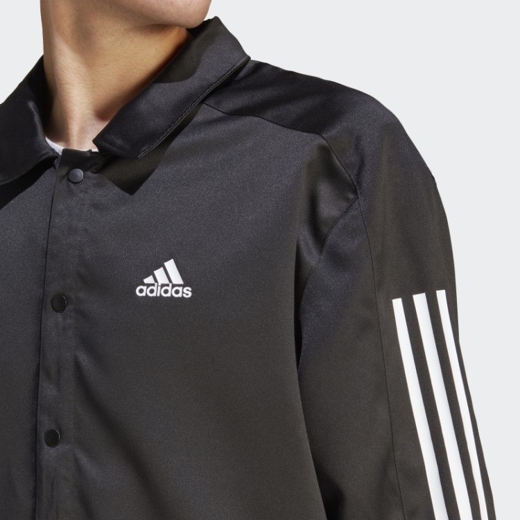Jaqueta Coach Preta Adidas De Cetim