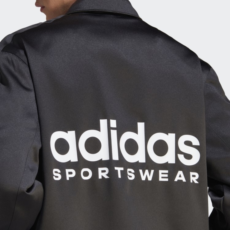 Jaqueta Coach Preta Adidas De Cetim