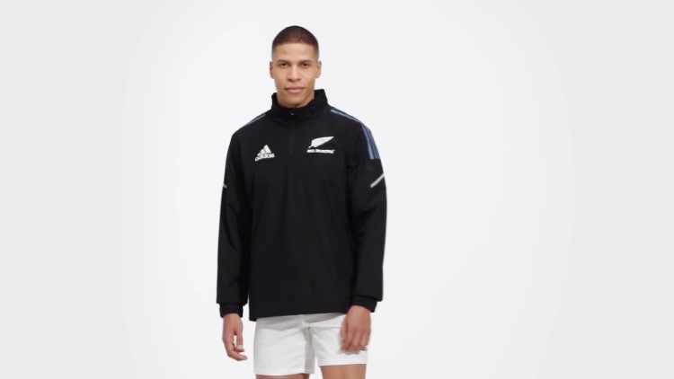All Blacks Blusão De Rugby Preto Adidas