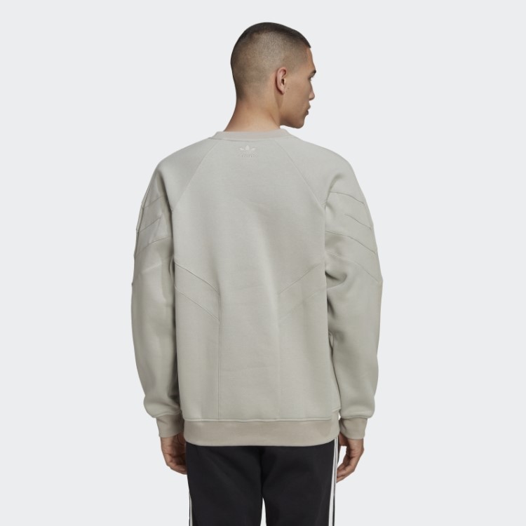 Moletom Cinza Metálico Adidas Rekive Crew