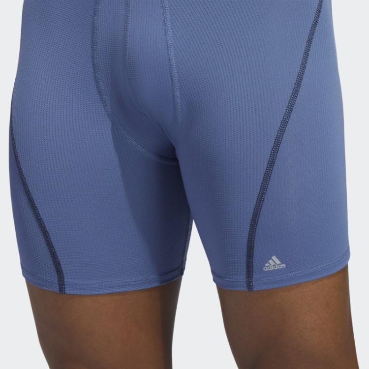 Cuecas Boxer De Malha De Desempenho Marinho 3 Pares Adidas