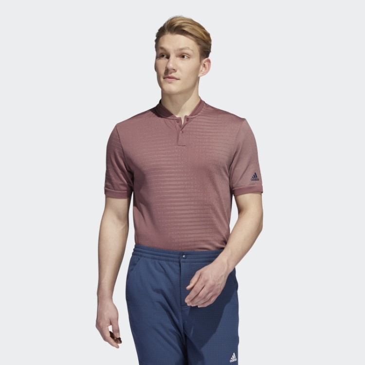 Camisa Polo Borgonha Sem Costura Adidas