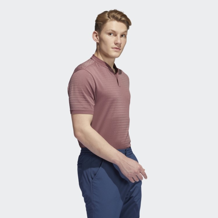 Camisa Polo Borgonha Sem Costura Adidas
