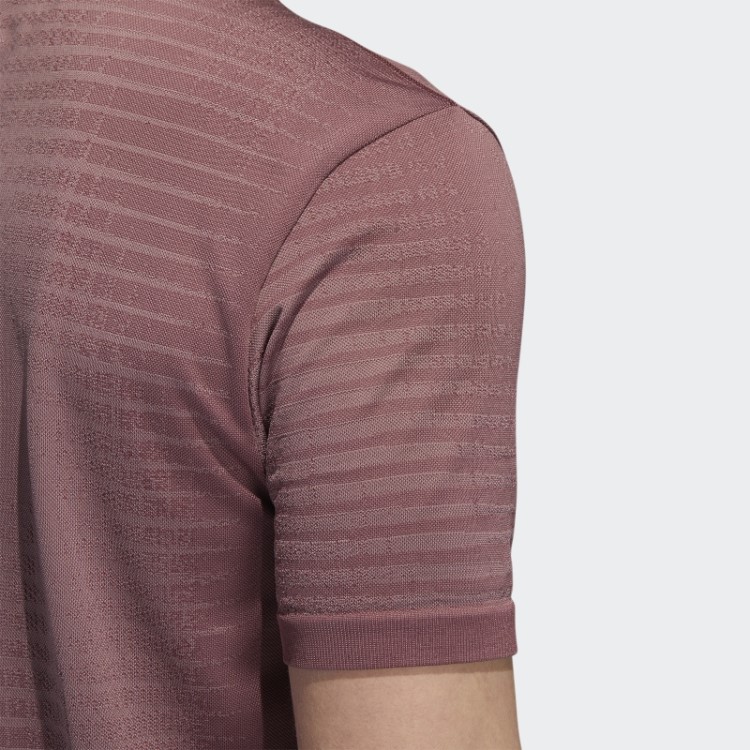 Declaração Camisa Polo Sem Costura Bordô Adidas