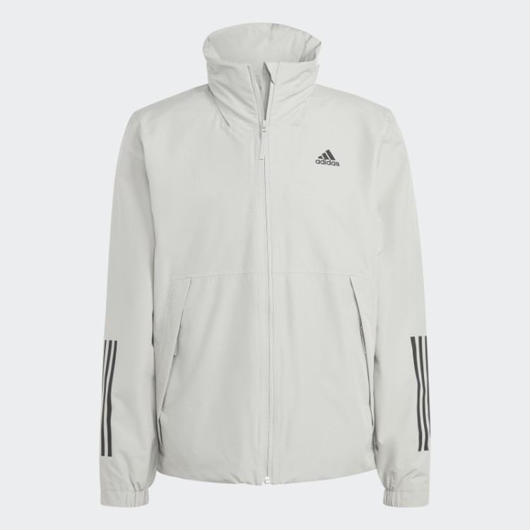 Jaqueta Bsc 3 Listras Rain.rdy Adidas Metal Cinza