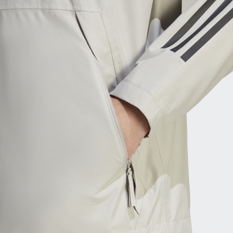 Jaqueta Bsc 3 Listras Rain.rdy Adidas Metal Cinza