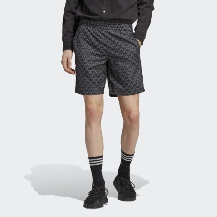 Calção De Banho Preto Originals Com Monograma Adidas
