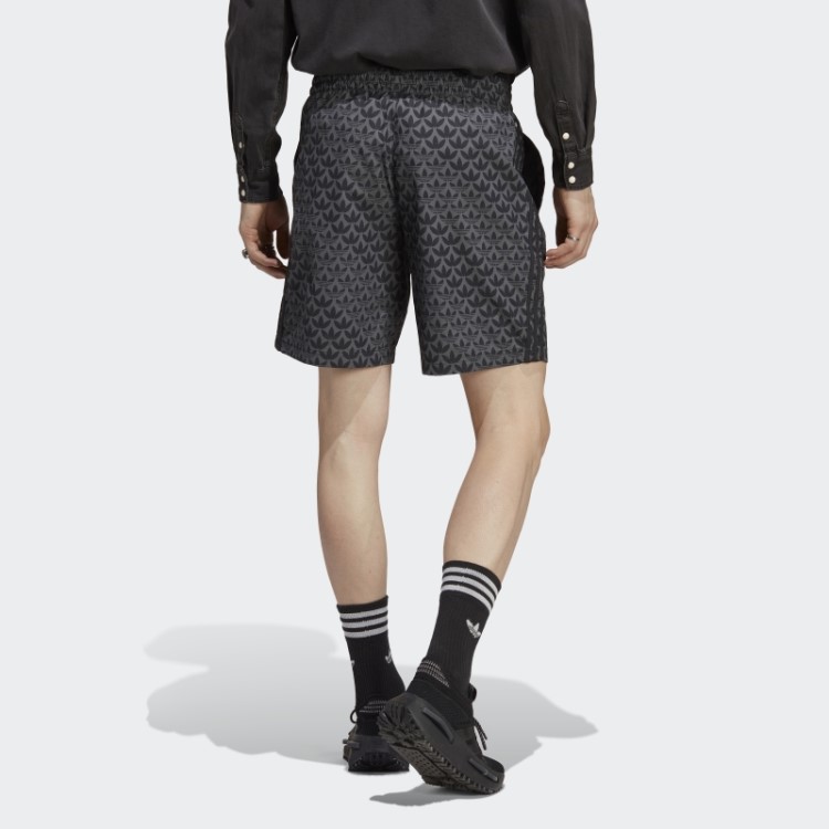 Calção De Banho Preto Originals Com Monograma Adidas