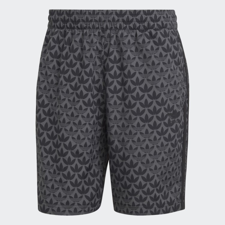 Calção De Banho Preto Originals Com Monograma Adidas